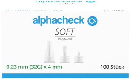 ALPHACHECK soft Pen-Nadeln 32 Gx4 mm